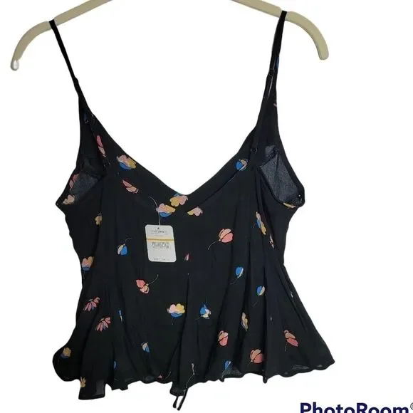 FREE PEOPLE Radea‎ Printed Lace-up Camisole Size SMALL - Picture 7 of 11